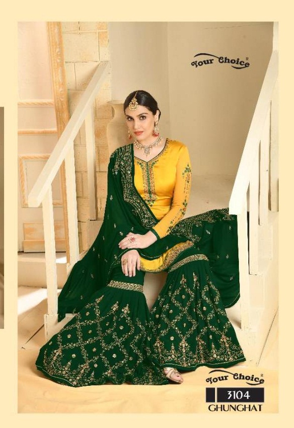 Ghunghat your choice palazzo suit catalogue 