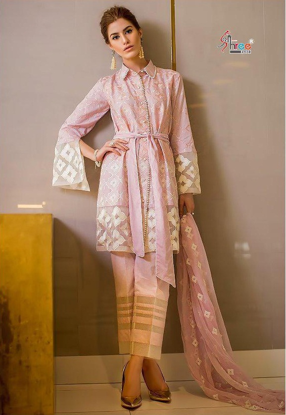 Shree Cross Stitch chickenkari pakistani salwar suit