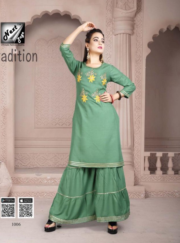 TRADITION designer  kurti with gharara  set