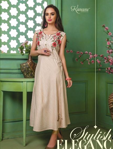 Timeless by jagdamba exports designer flair kurti catalogue 