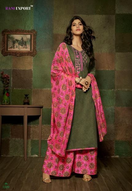 Rani Export by kashida kari cotton dress materials 