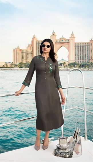 mirror party wear kurti catalogue by vinay fashion