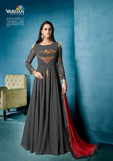 Navya vol 7 by vardan party wear gown catalogue 