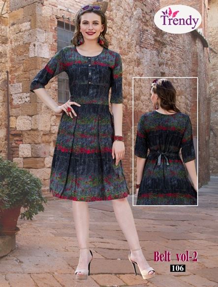 Belt vol 2  trendy fashion causal wear kurti catalogue 