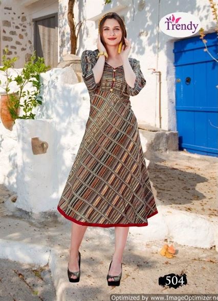 Florance by trendy anarkali kurtis catalogue 
