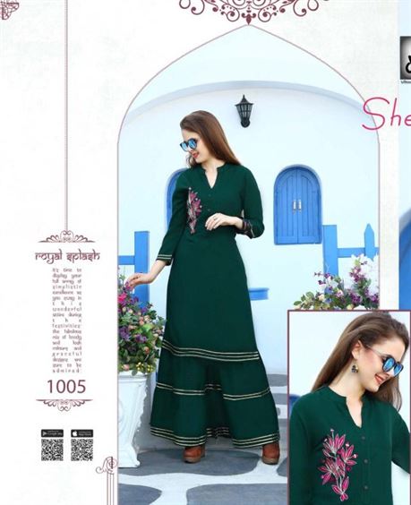 Next Page by Shehzadi party wear kurti with sarara catalogue 