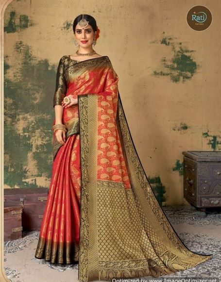 Rati Brinda Silk by sanskar fashion party wear sarees catalogue 