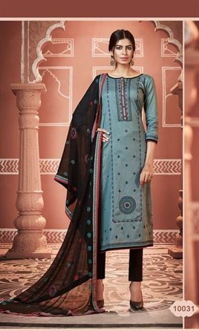 Gulmohar by ramiya designer churidar dress materials 