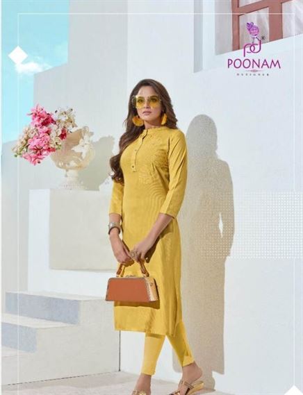 Classic Beauty by poonam designer causal wear kurtis 
