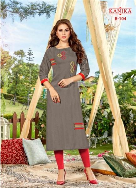 Blossom : present by kanika fashion causal wear kurtis catalogue 