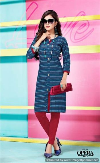 Opera vol 8 causal wear kurti | from textile market