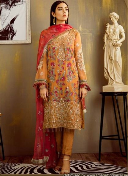Shraddha Erwann Faux Georgette Pakistani Suits Collection