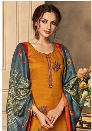 Belliza present Ethnica Pure Pashmina Printed Dress Material collection