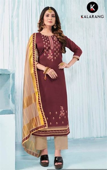 Kalarang present Jasmine vol 6 Festival Wear Dress Material Collection