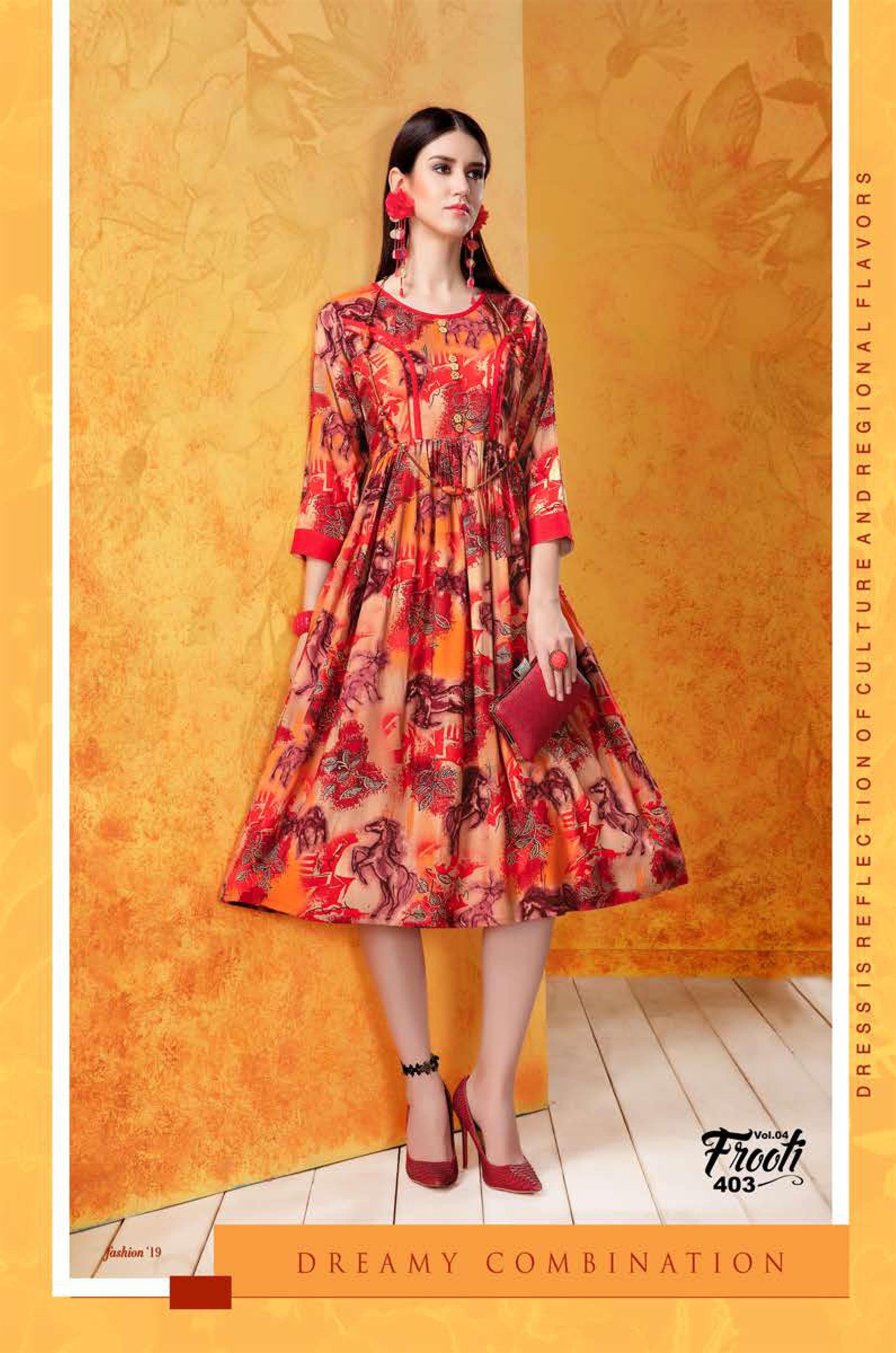 Fly Free Present Frooti vol 4 Heavy Rayon Printed Kurti collection