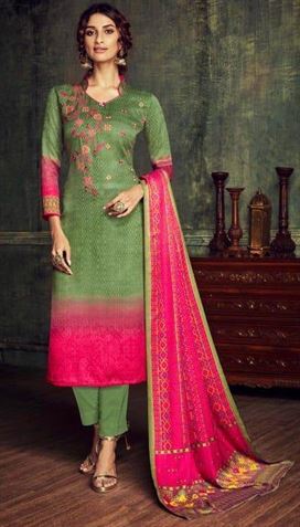 Belliza present Bliss Stitched Pure Pashmina Digital Printed Dress collection