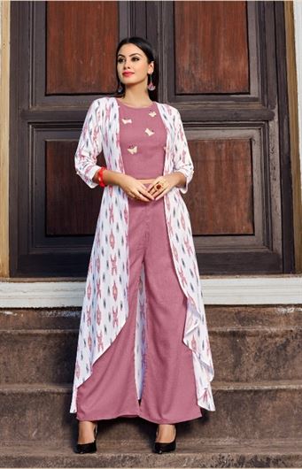  Vastra Moda  Present Urbane Vol -1  Premium Kurtis With Shrug Collection