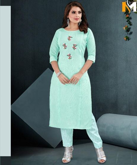 Meerali silk mills present Sparrow vol 1 casual wear kurtis with pant collection. 
