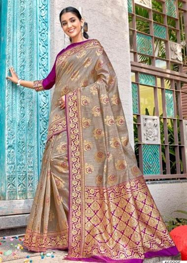 Saroj by Rajkanya Banarasi Silk Designer Saree catalogue