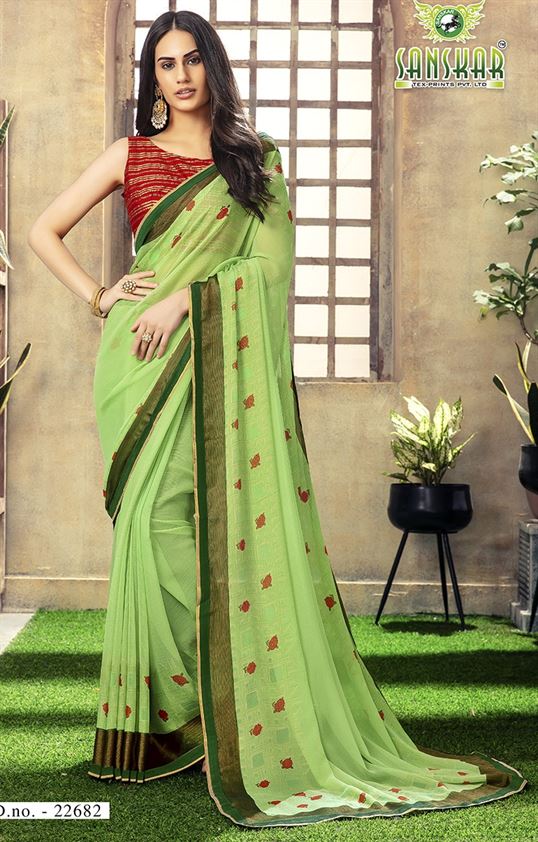 Sanskar by Rahi vol 7 Brasso Printed Wedding Wear Saree