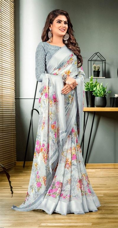 Priya paridh present pashmina printed sarees catalogue