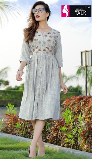 FT by Floret vol 1 Heavy Rayon Round Casual Wear Kurtis catalogue