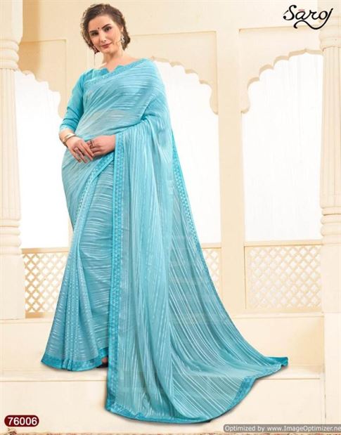 Saroj by Super Line Stylish Georgette Saree collection