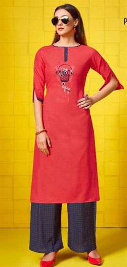 Poonam present plazo queen kurtis catalogue