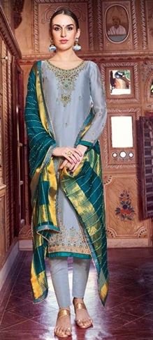 Kessi  by Shubharambh Designer Satin Georgette Dress Material