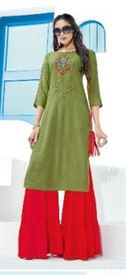  Parra Studio Present Lovely Kurtis With Sarara Catalogue