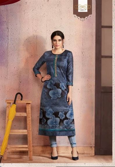 Kalaroop  by Dark Fantasy vol  6 Rangoli Printed Stylish Kurti