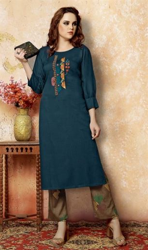 Shaivee present Senorita kurtis with plazzo catalogue