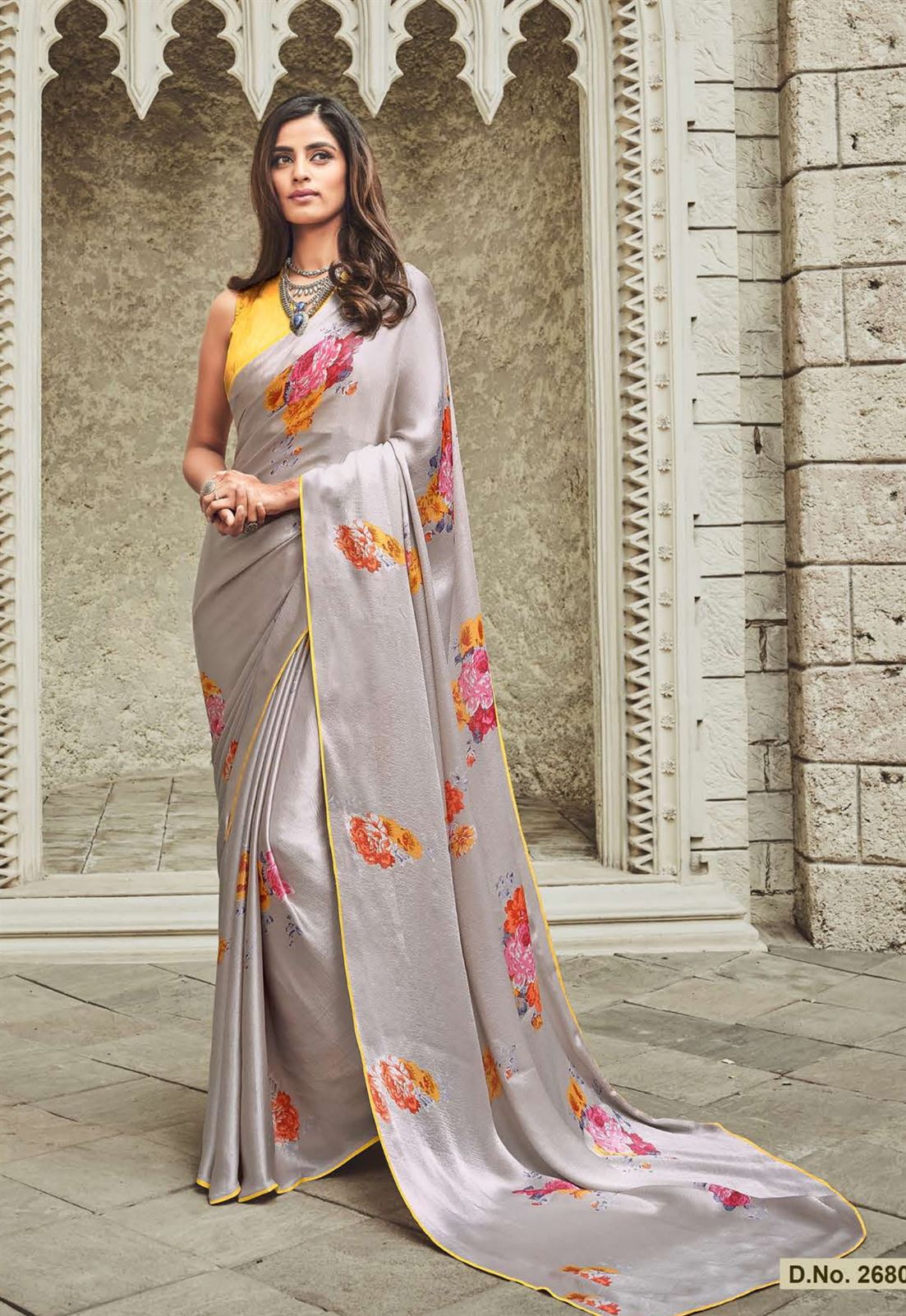 Sanskar by Srushti Chiffon Printed Sarees catalogue