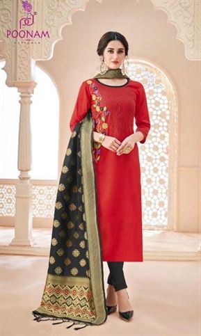 Poonam designer Present Minakari kurtis Catalogue