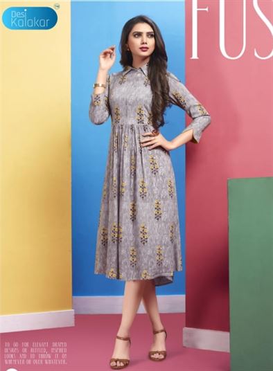 Rachaita Desi Kalakar casual wear kurti set