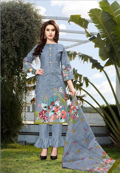 Reshma Karachi 3 cotton dress material set Reshma Karachi 3 cotton dress material set