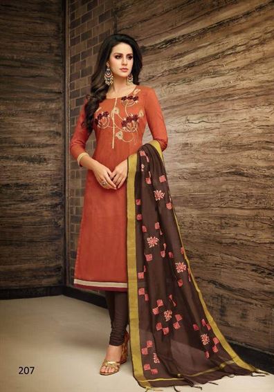 Angroop Maharani 3 dress material catalogue 