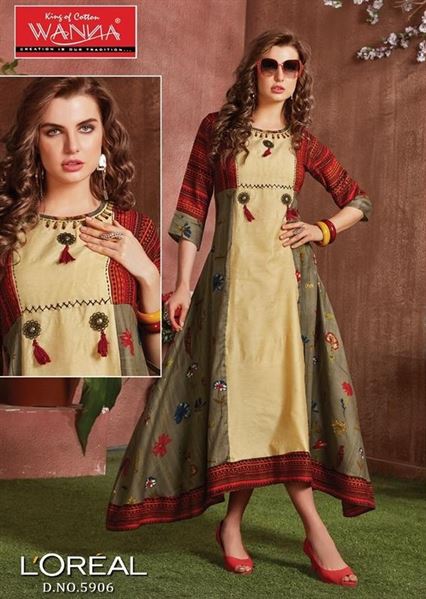 Wanna Loreal partywear kurti set
