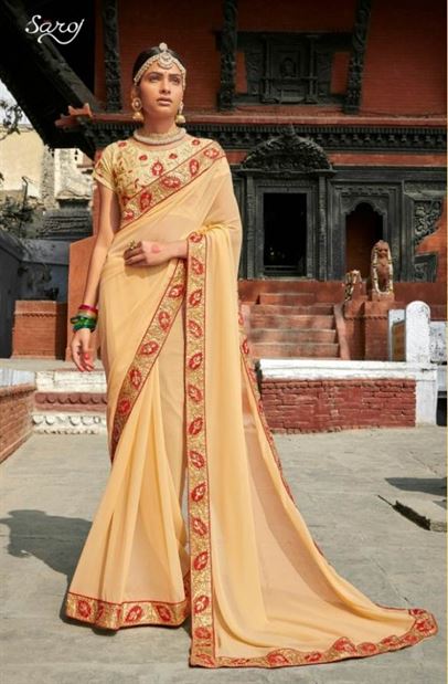 Saroj Sarara traditional saree set