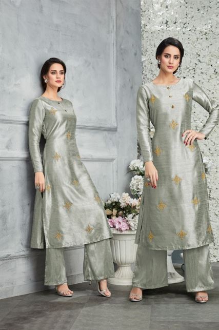 Tucute 648 Series by karma fashionparty wear kurti with palazzo 