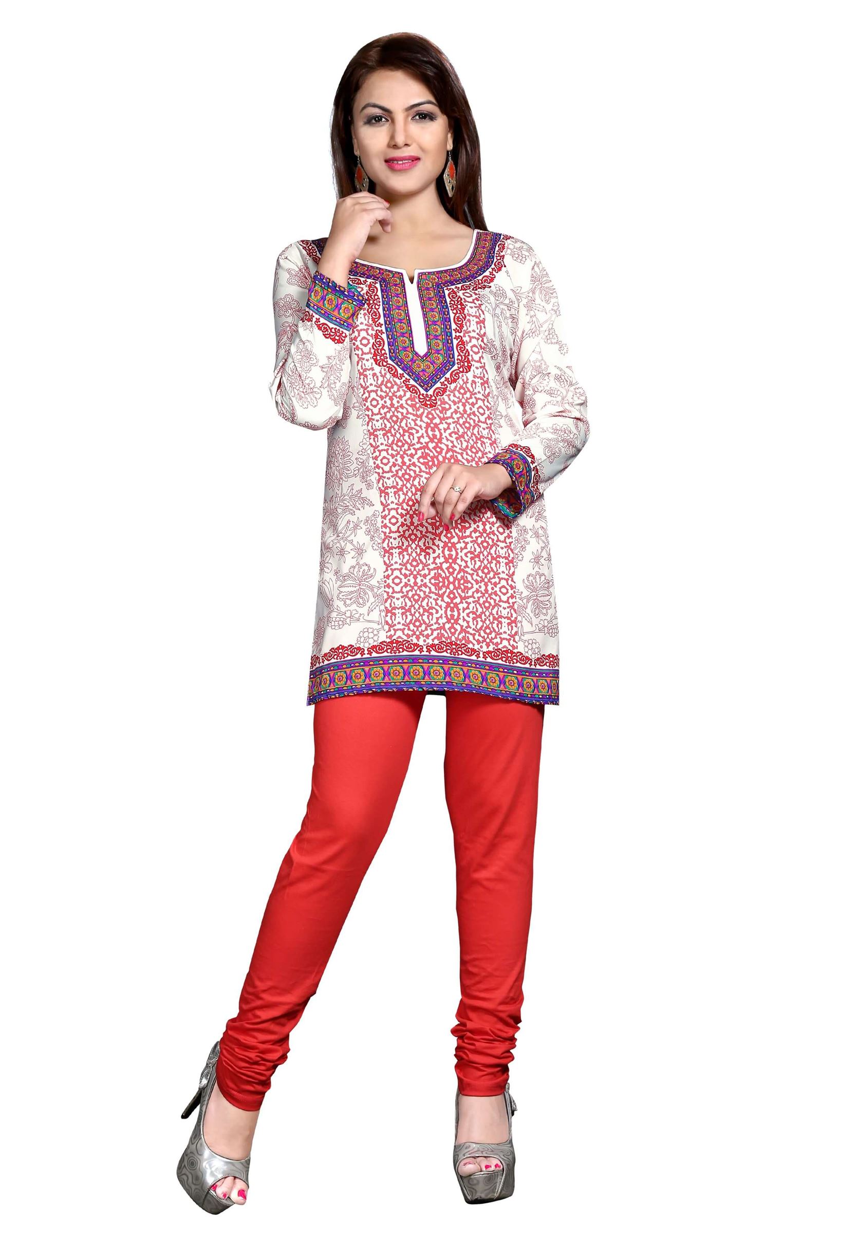 Buy Vastramay Three Fourth Sleeves Paisley Chicken Curry Embroidered  Anarkali Kurti With Leggings Mustard Yellow & White for Girls (15-16Years)  Online in India, Shop at FirstCry.com - 14402549