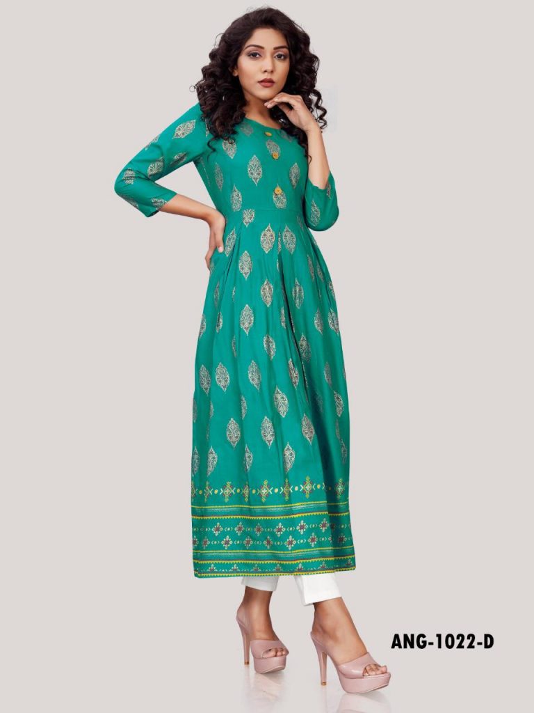 Buy Ladies Readymade Designer Embroidered Angarkha Style Lawn Kurti online  in Pakistan | Buyon.pk