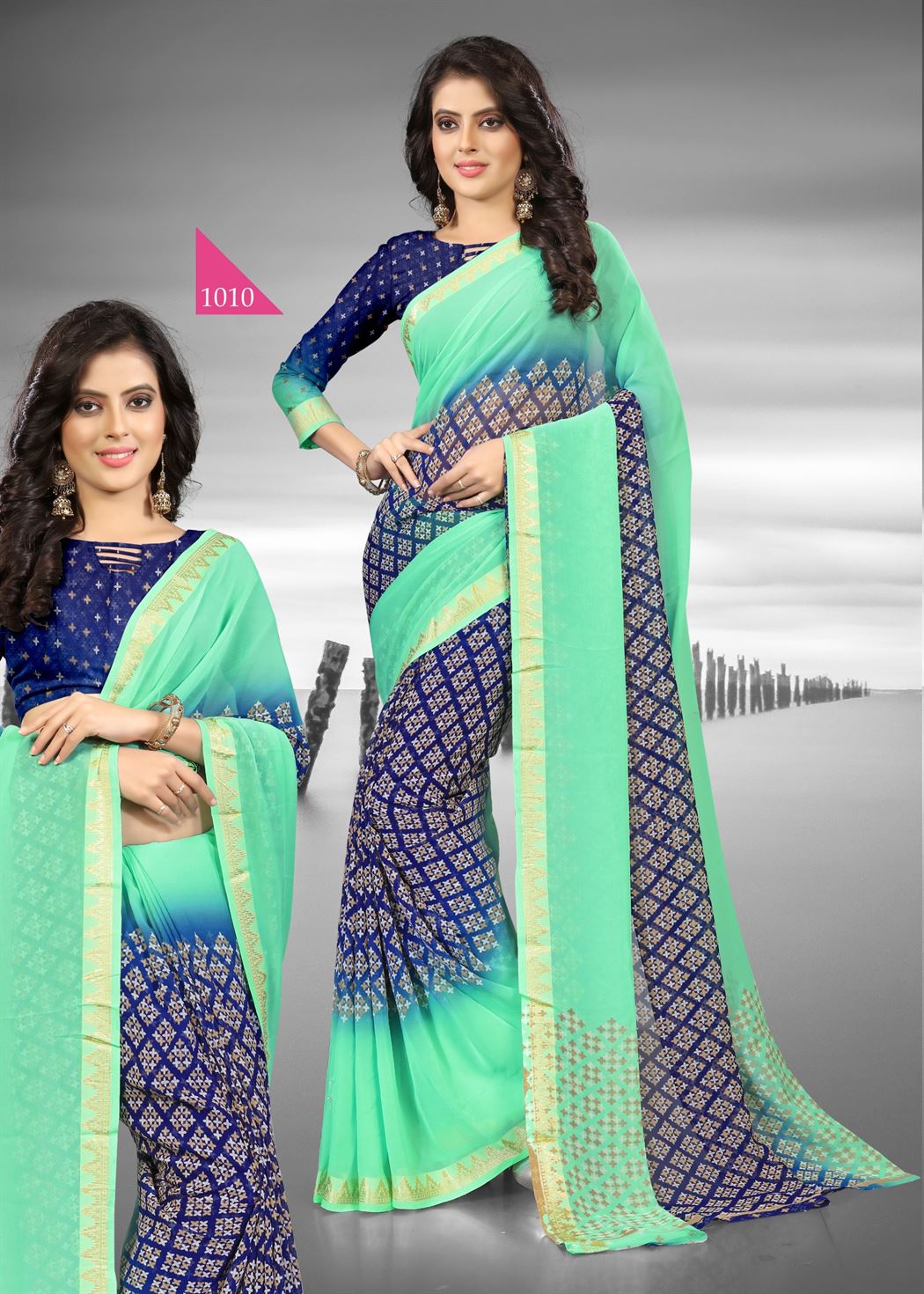 Virasat 1 : Georgette Saree