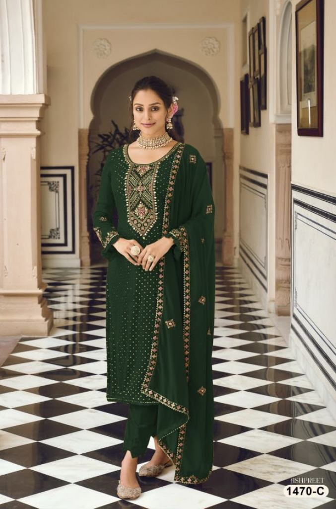 1470 Master Colour Designer Embroidery Suit Collection