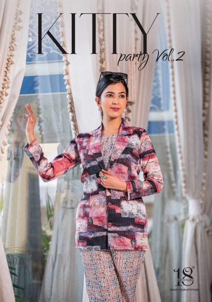 18 Attitude Kitty Party Vol 2 Cotton Linen  Western Collection 