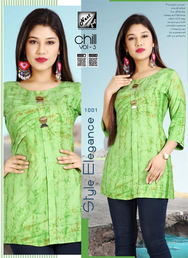 CHILL vol 3 printed causal wear  kurti catalogue