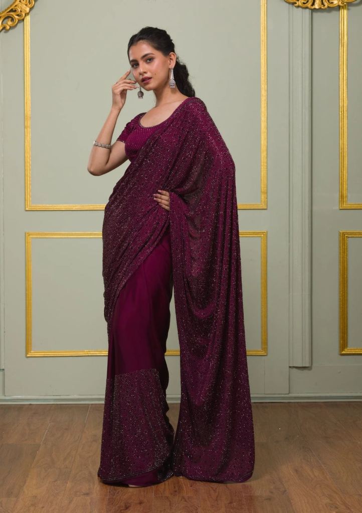 3083 Beautiful Designer Rangoli Silk Partywear Sarees