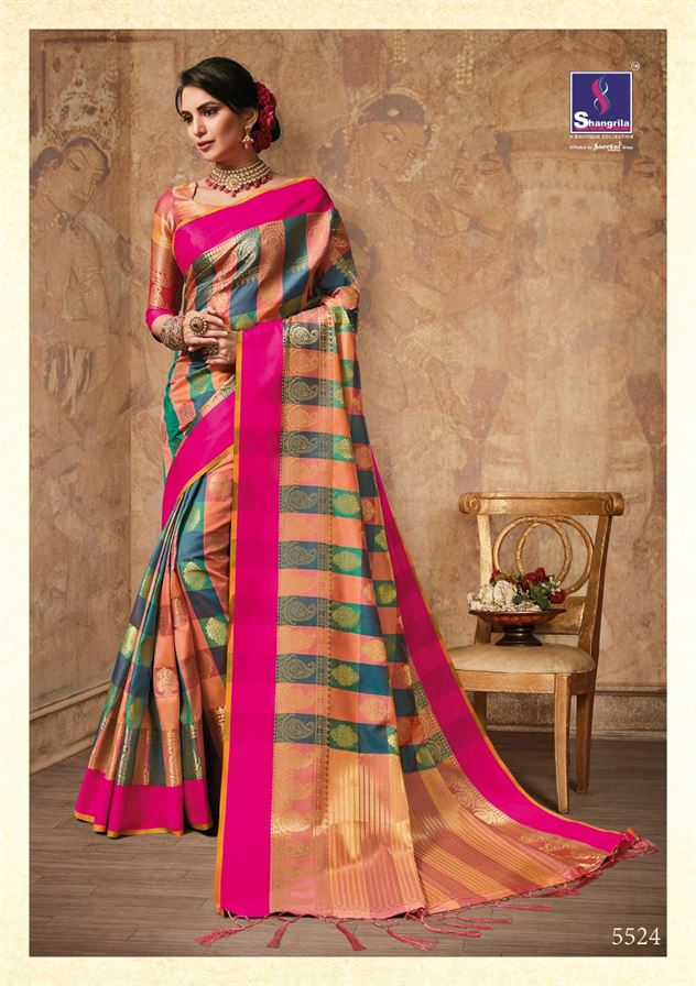 Ardhangini Silk Shangrila traditional saree set