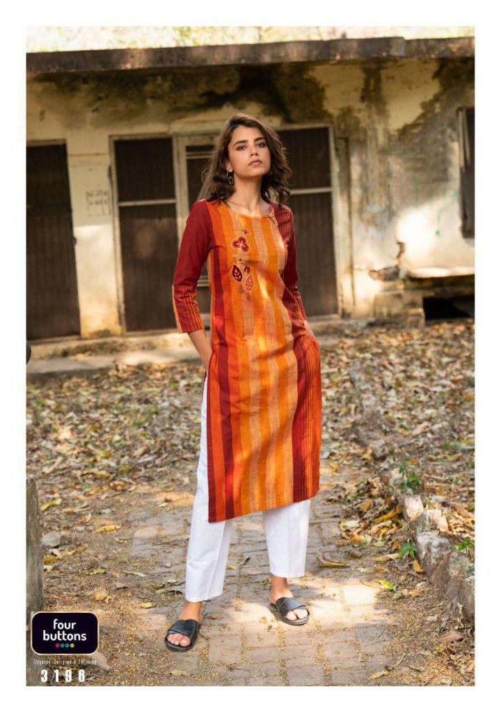 4 Colours Stripes vol 6 Designer  Ethnic Wear Kurti  catalog 