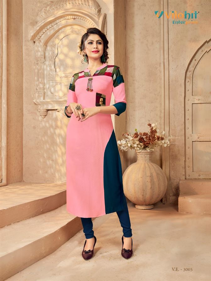 radha vol 3 vilohit designer kurti set